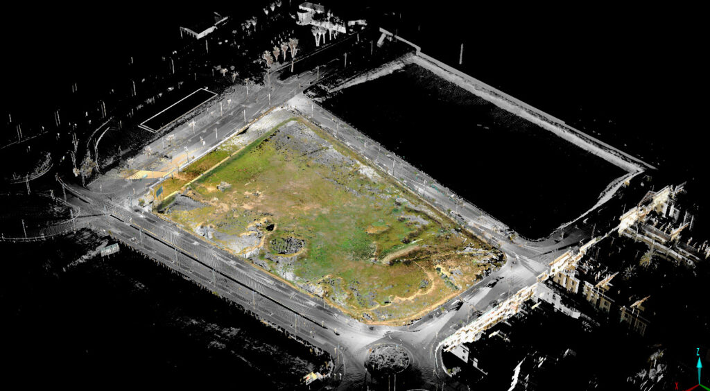 Georreferenciación de parcela mediante escáner láser 3D 