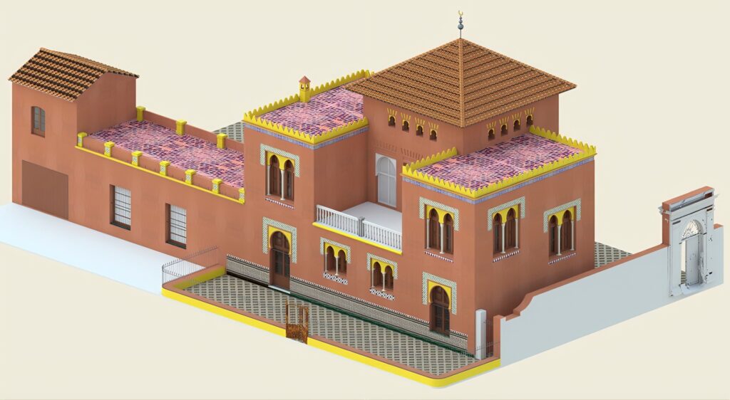 Réplica virtual Palacete de la Najarra en Almuñecar, Granada