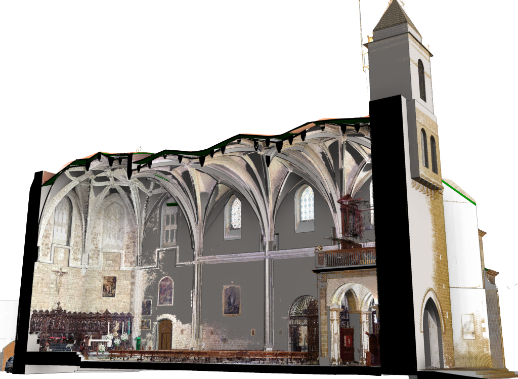 Digitalización y modelado BIM, Iglesia María de la O en Rota, Cádiz