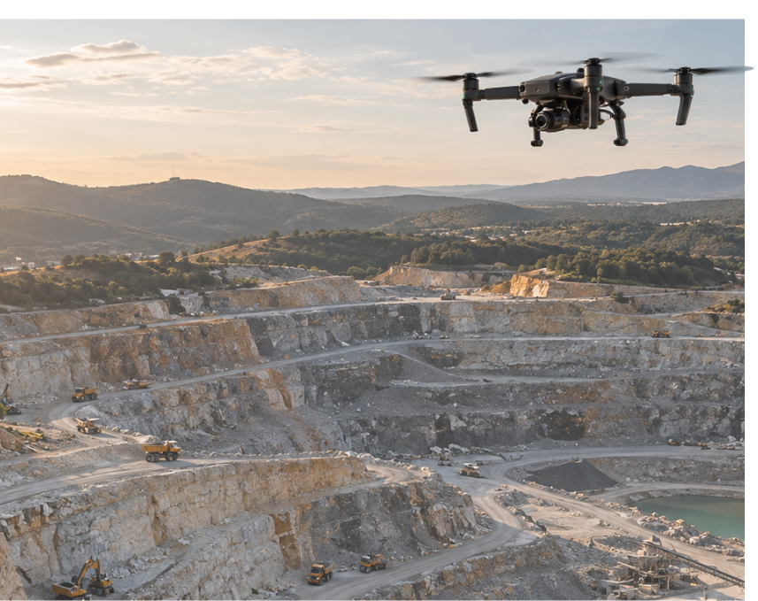 Inspección de explotaciones mineras con dron + IA